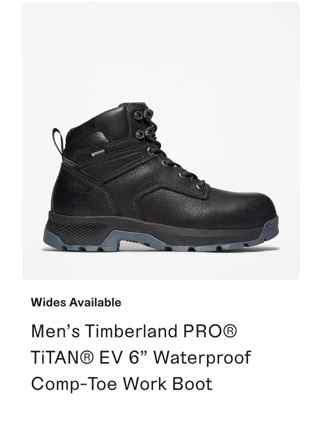 Men's Timberland PRO TiTAN EV 6 inch Waterproof Comp-Toe Work Boot