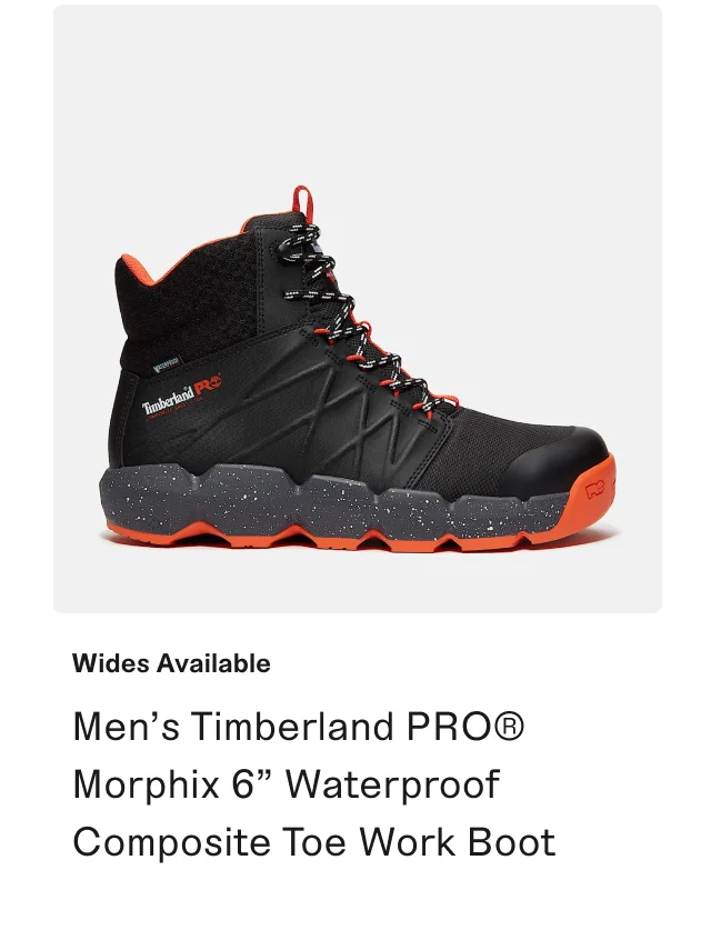 Men's Timberland PRO Morphix 6 inch Waterproof Composite Toe Work Boot
