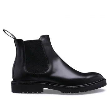 Cleo GV Chelsea Boot in Black Calf Leather