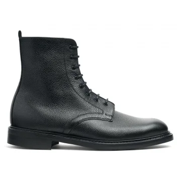 Orlingbury R Derby Boot in Black Grain Leather