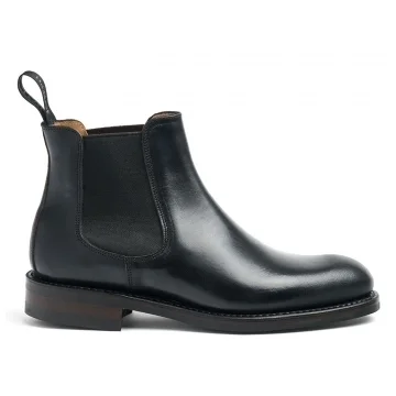 Clara R Chelsea Boot in Black Chromexcel Leather