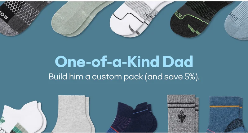 One-of-a-Kind Dad Build him a custom pack (and save 5%).