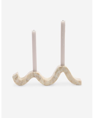 Dylani Double Candle Holder-Natural