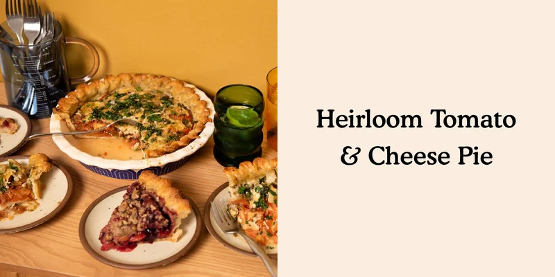 Heirloom Tomato and Cheese Pie