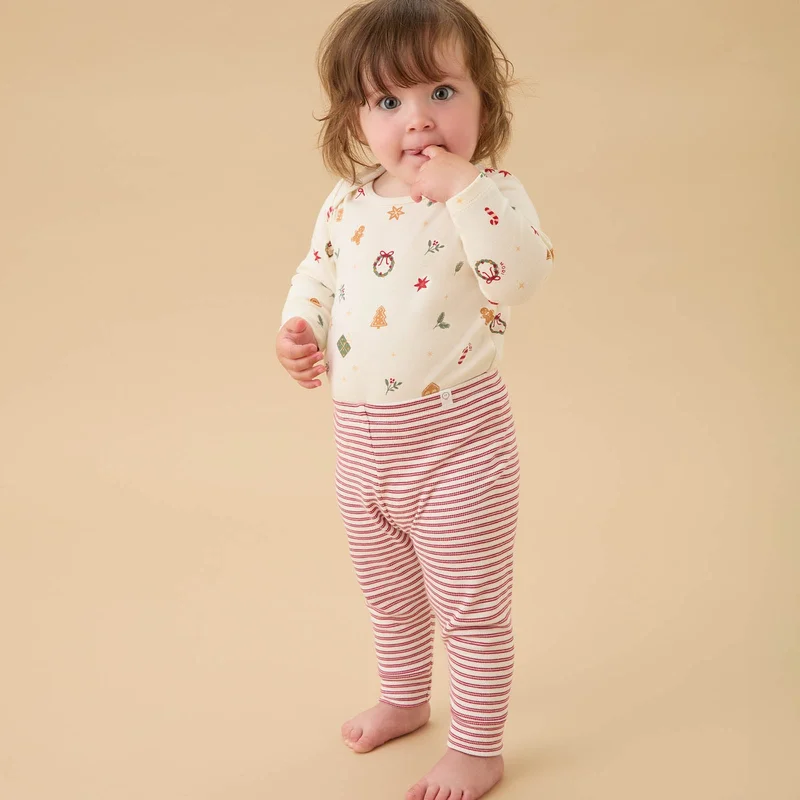 Image of Red Stripe Leggings