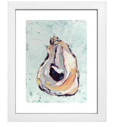 Oyster Shell Framed Art Print
