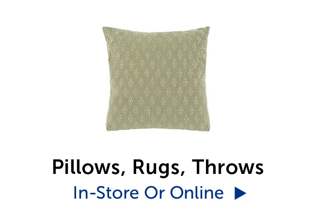 Pillows, Rugs, Throws
