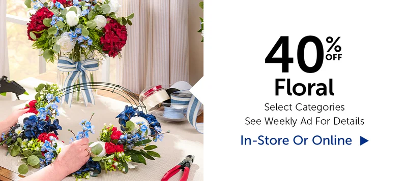 40% Off Floral - Select Categories