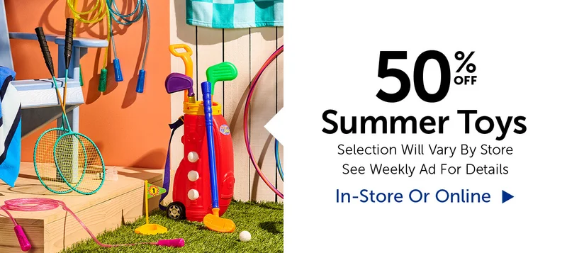 50% Off Summer Toys - Select Categories