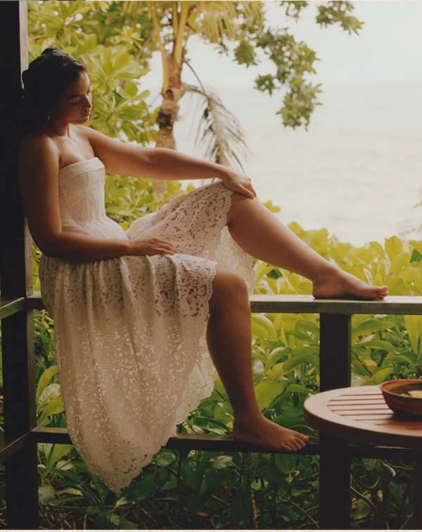 White lacy dress
