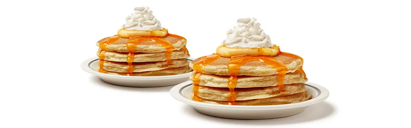 ORANGE CREAM PANCAKE 4 STACK