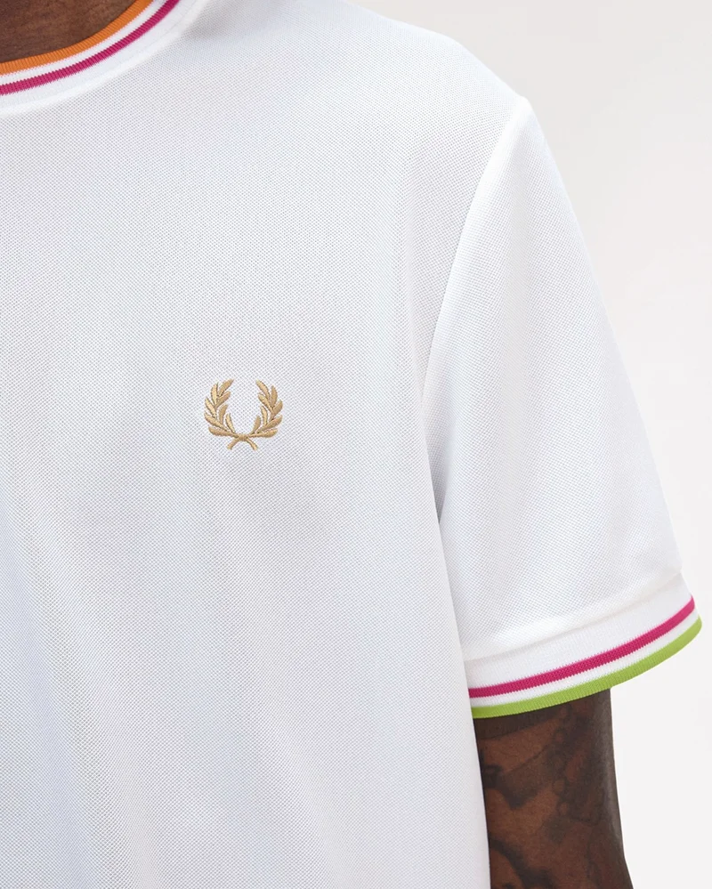 White Fred Perry Tennis T-Shirt