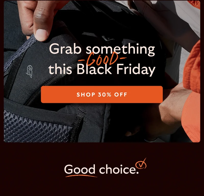 Grab something good this Black Friday CTA Shop 30% off
