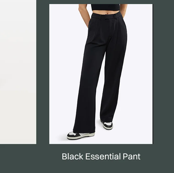 Black Essential Pant
