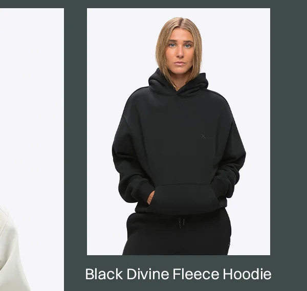 Black Divine Fleece Hoodie