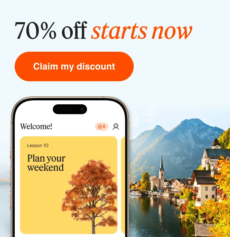 70% off starts now