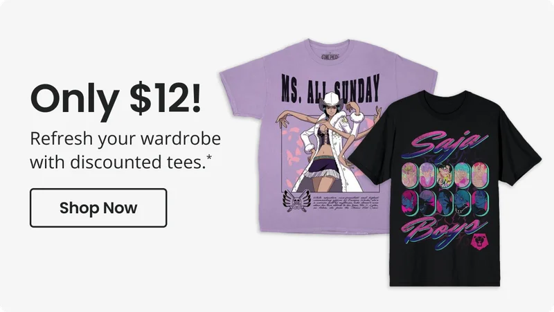 Only $12! | Refresh your wardrobe with discounted tees.* | Shop Now