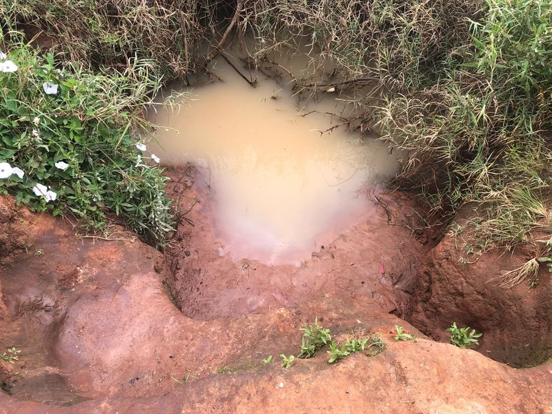 The community’s secondary water source, a borehole.