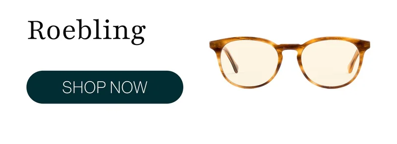 Roebling: An everyday classic with a modern twist on the soft key hole and flat top nose bridge. Subtle and refined, this remains one of our most liked frames.