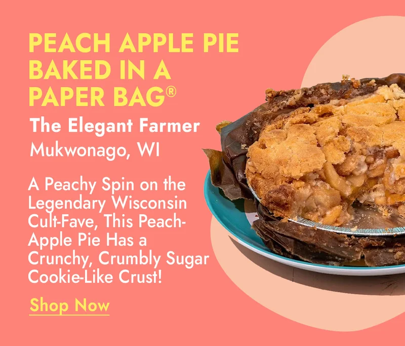 Peach apple pie