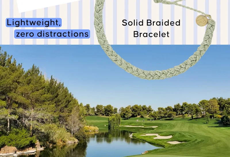 Solid Braided Bracelet. Lightweight, zero distraction.