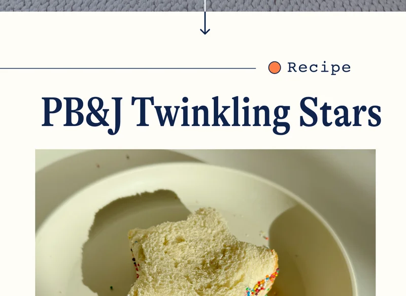 Recipe. PB&J Twinkling Stars