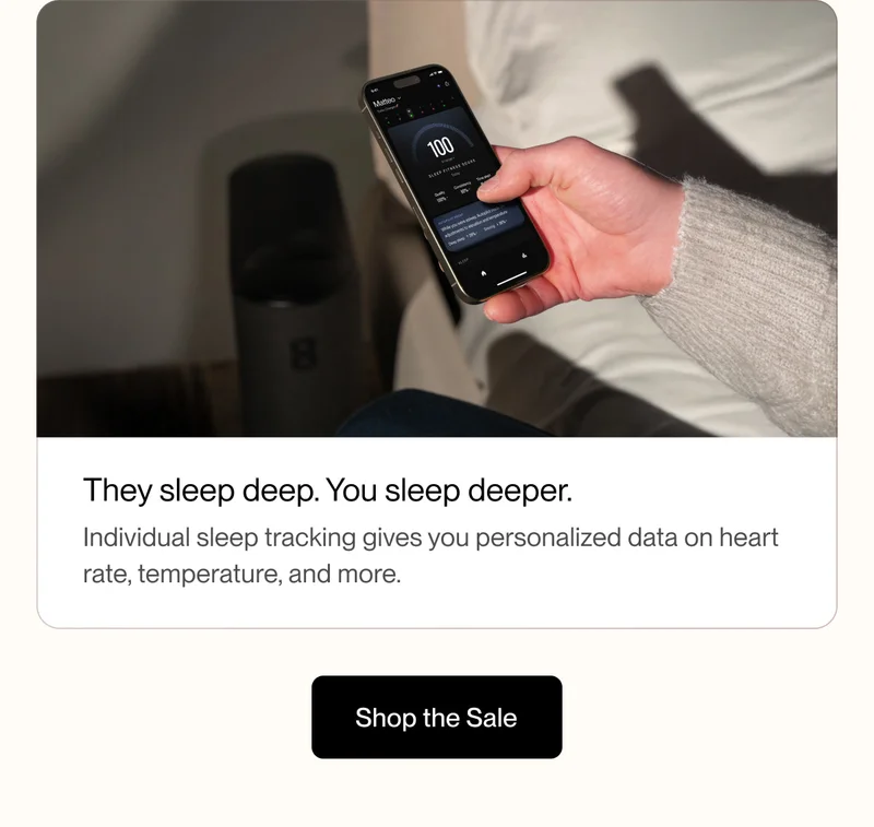 They sleep deep. You sleep deeper.