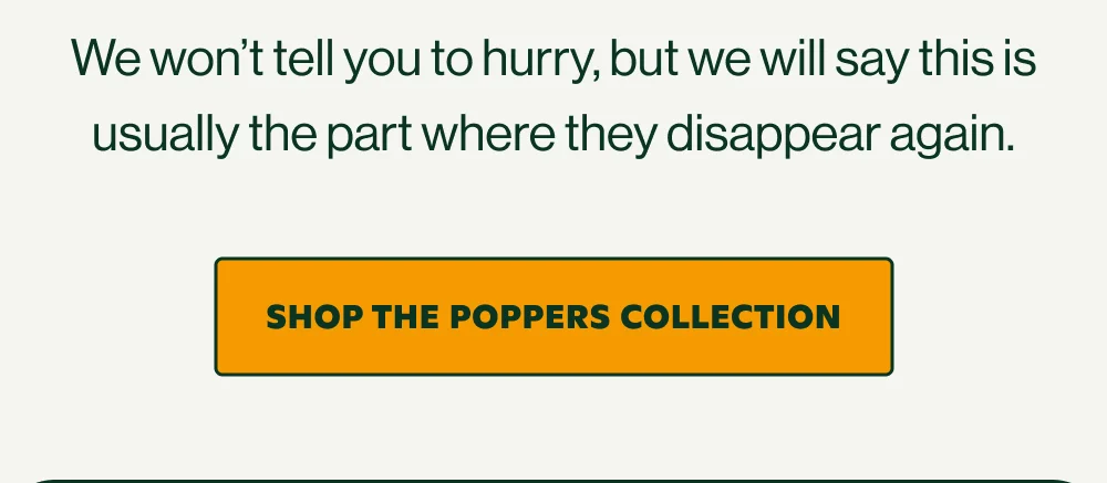 We won't tell you to hurry