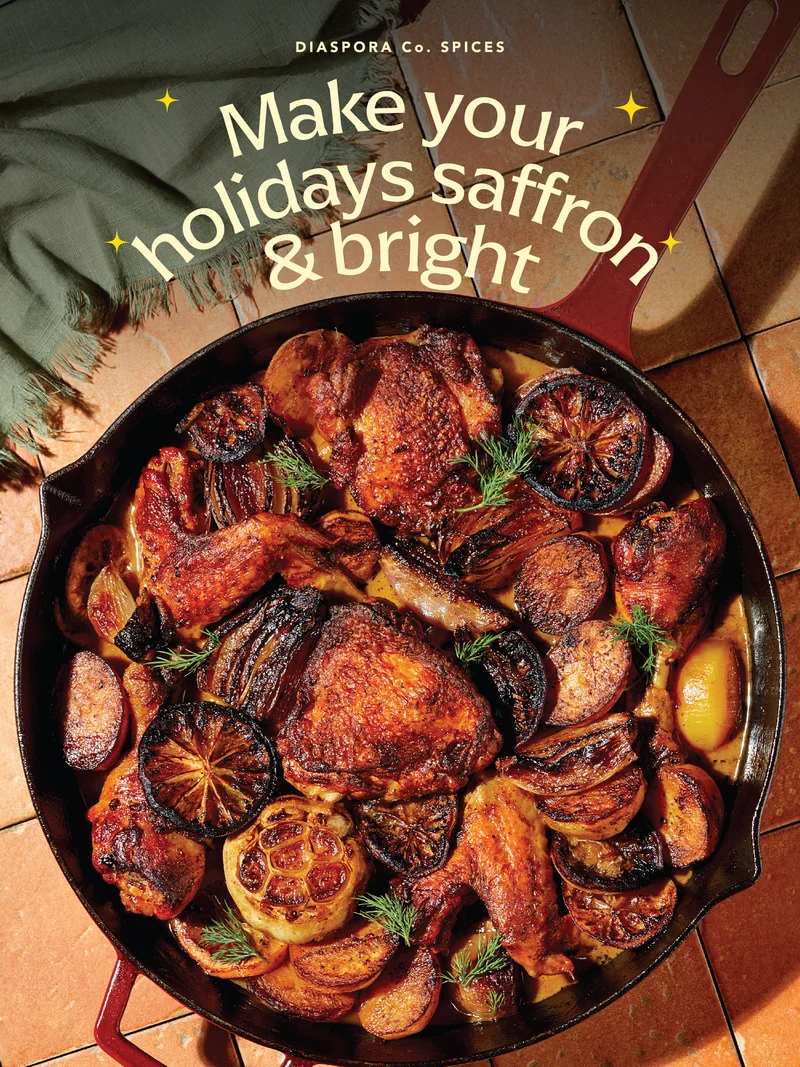 Make your holidays saffron and bright