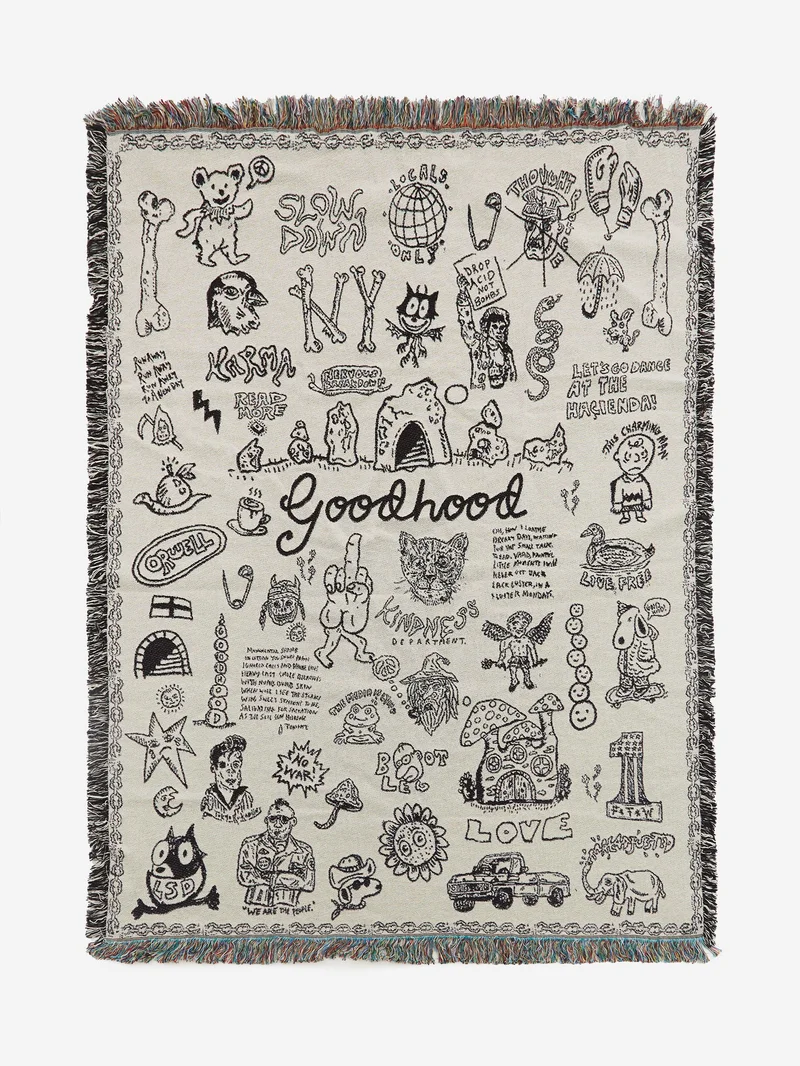 Image of Goodhood Lifestore Art Wall Tapestry Blanket - Rebel Youth