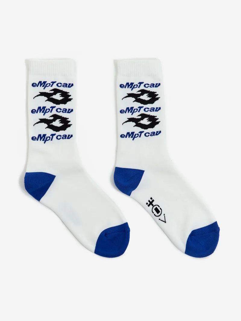 Image of C.E Cav Empt eMpT Cav Fire Socks -  White