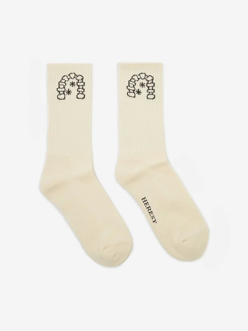 Image of Heresy Arch Socks - Ecru