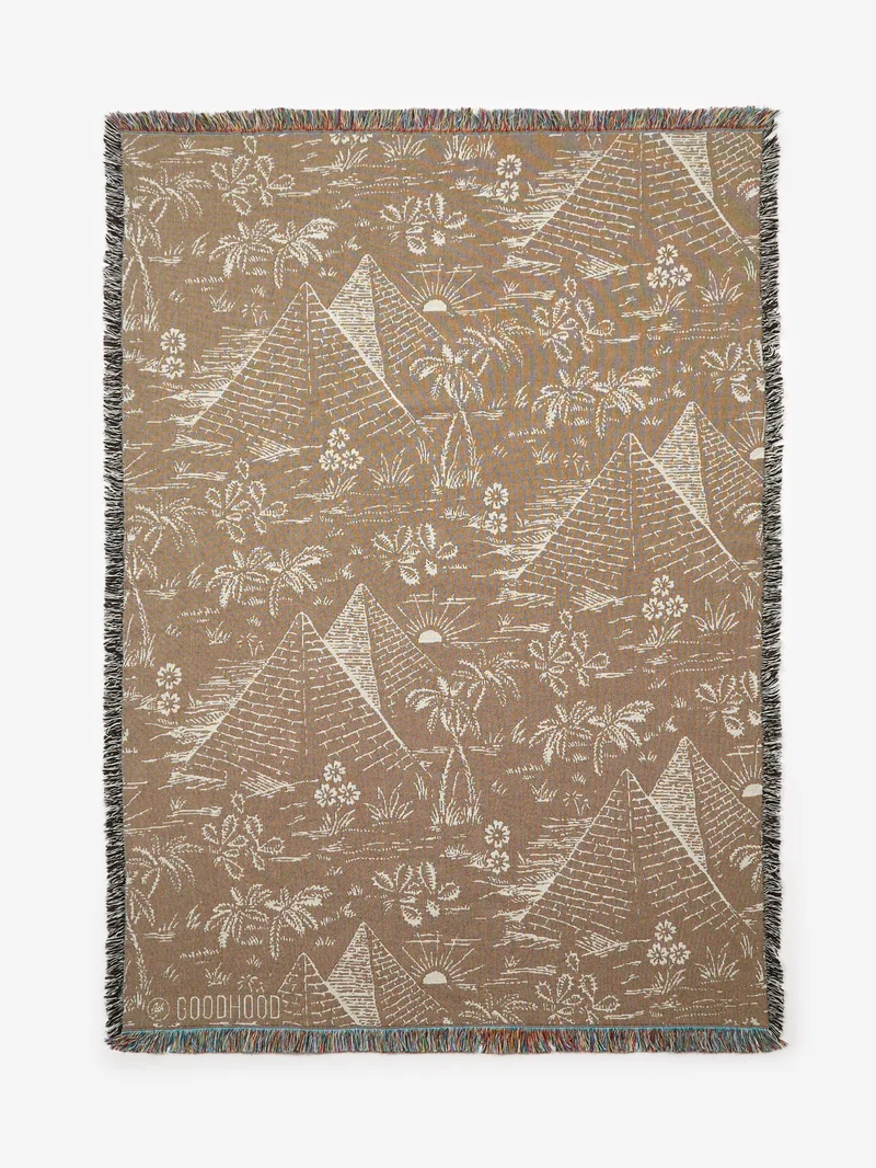 Image of Goodhood Lifestore Art Wall Tapestry Blanket  - Pyramid Print