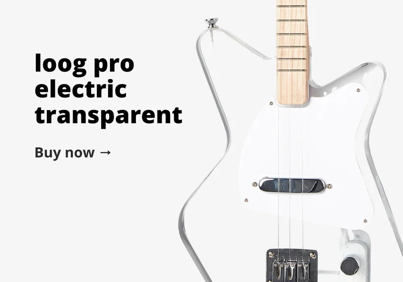loog pro electric transparent - buy now