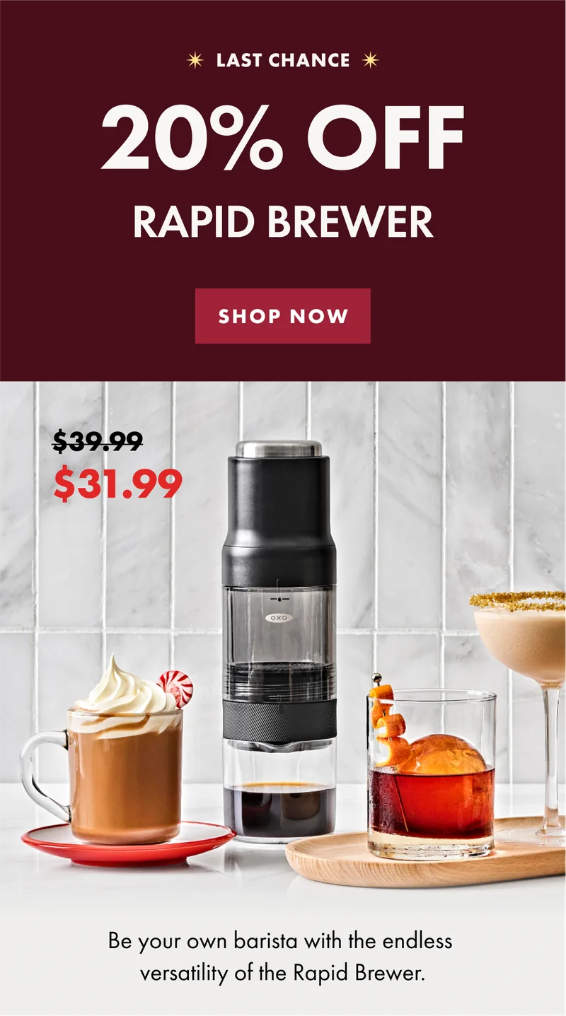 20 percent off rapid brewer