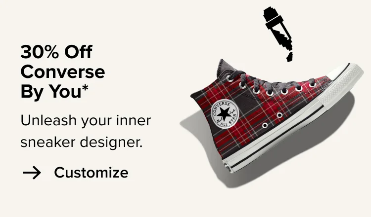 Customize: 30% Off Converse By You*