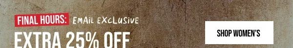 Extra 25% off Shop Women's