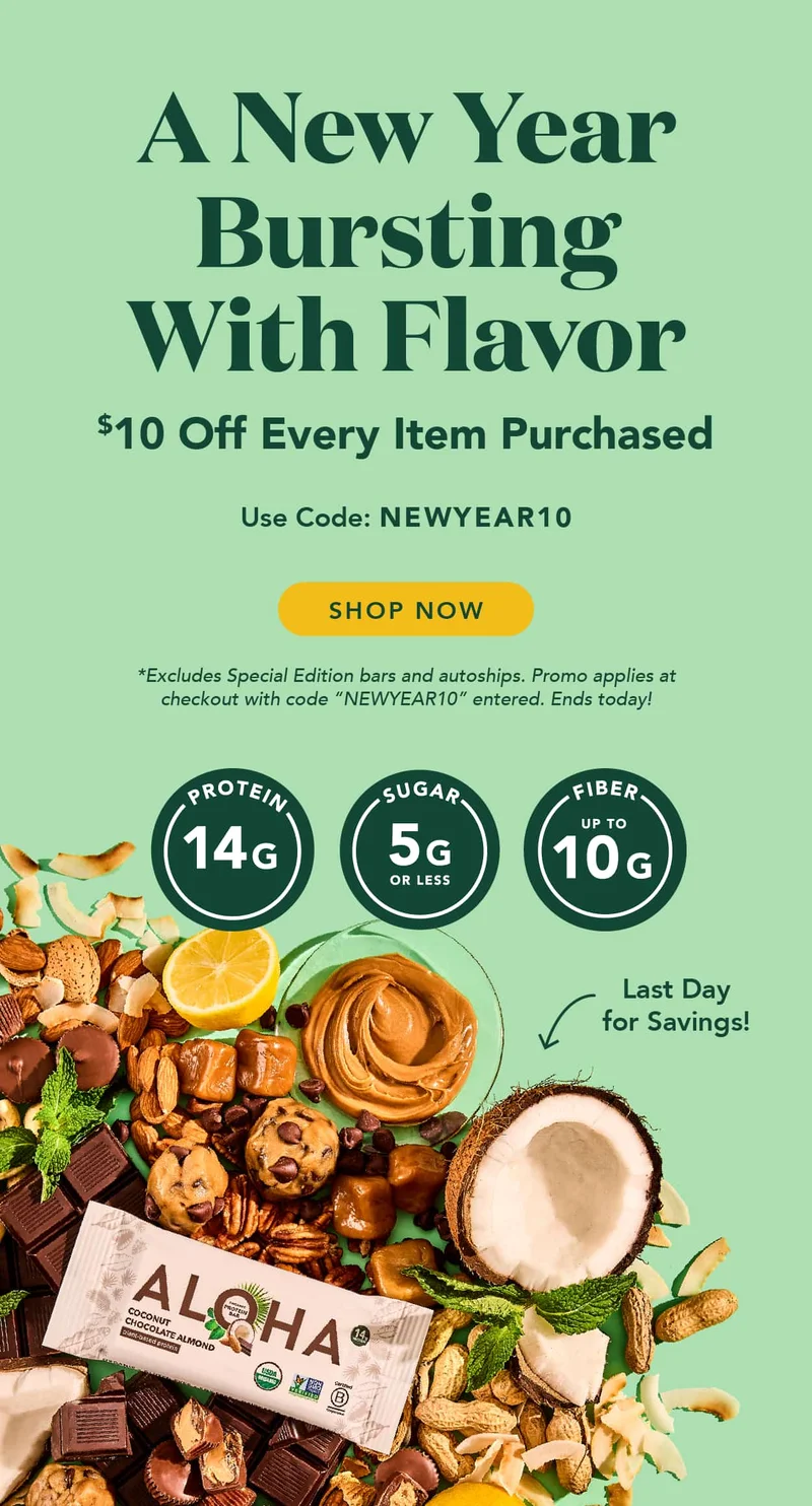$10 Off Every Item Purchased. Use Code: NEWYEAR10
