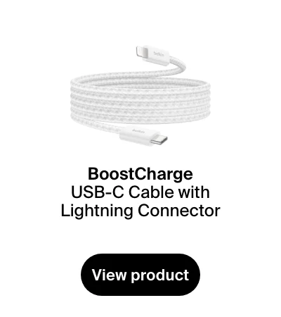 Belkin Braided USB-C Cable w/Lightning Connector