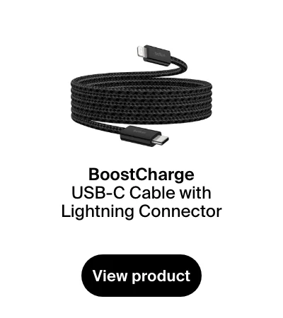 Belkin Braided USB-C Cable w/Lightning Connector