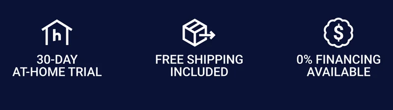 30-day at-home trial. Free shipping included. 0% financing available.