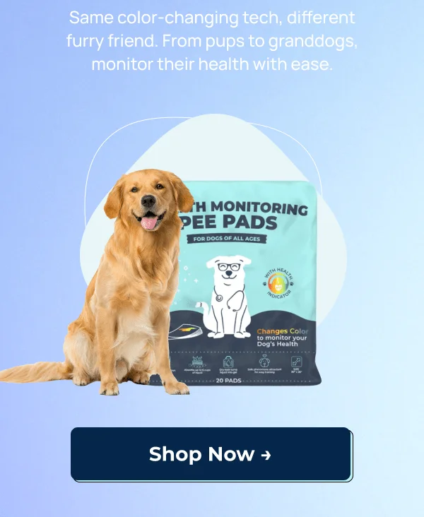Same color-changing tech, different furry friend. From pups to granddogs, monitor their health with ease • Shop Now