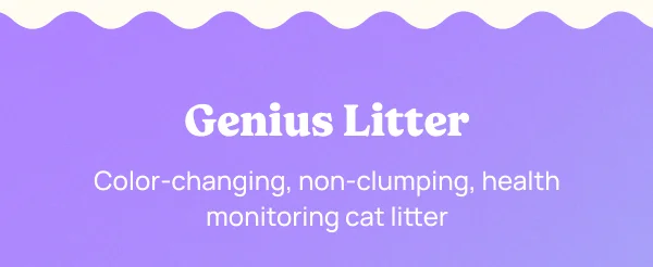 Genius Litter • Color-changing, non-clumping, health monitoring cat litter