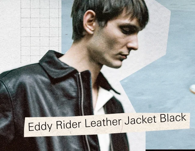 Eddy Rider Leather Jacket Black