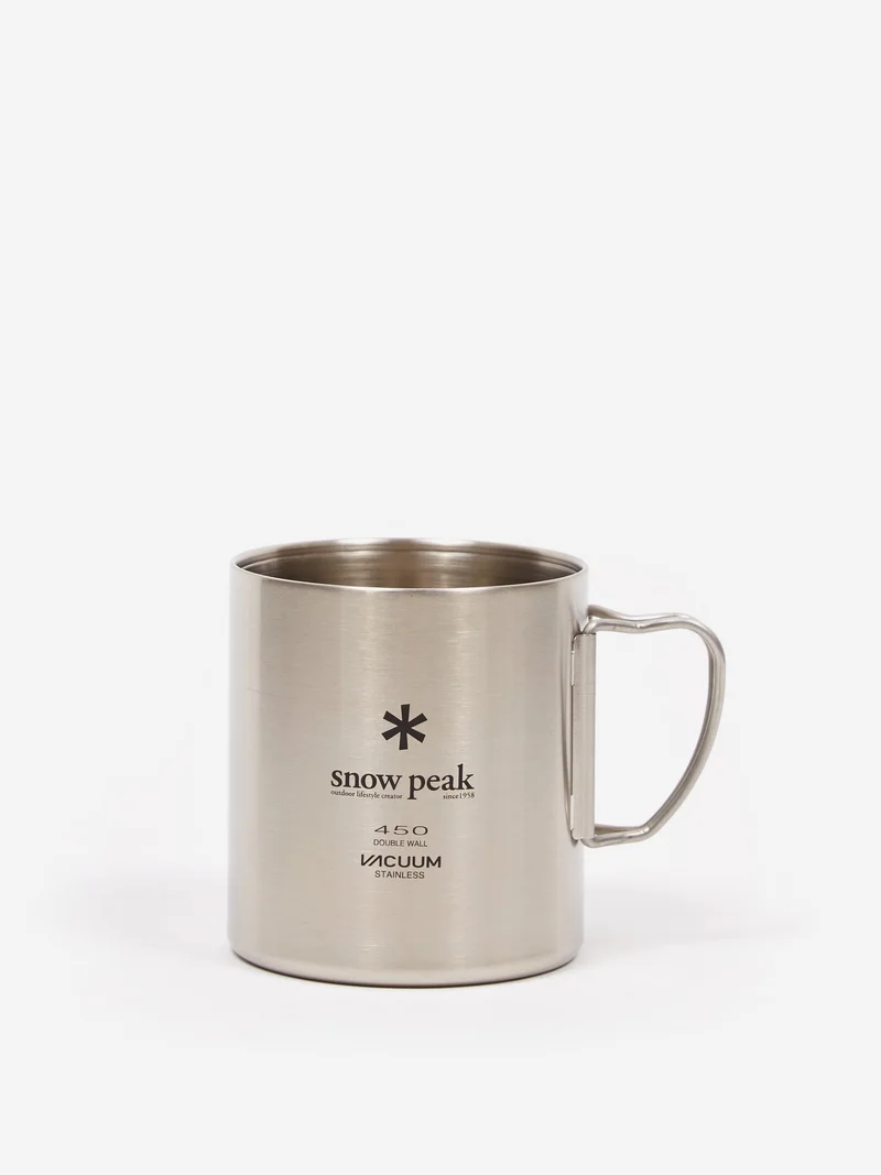 Image of Snow Peak Stainless Vacuum Double Wall 450 Mug - Silver