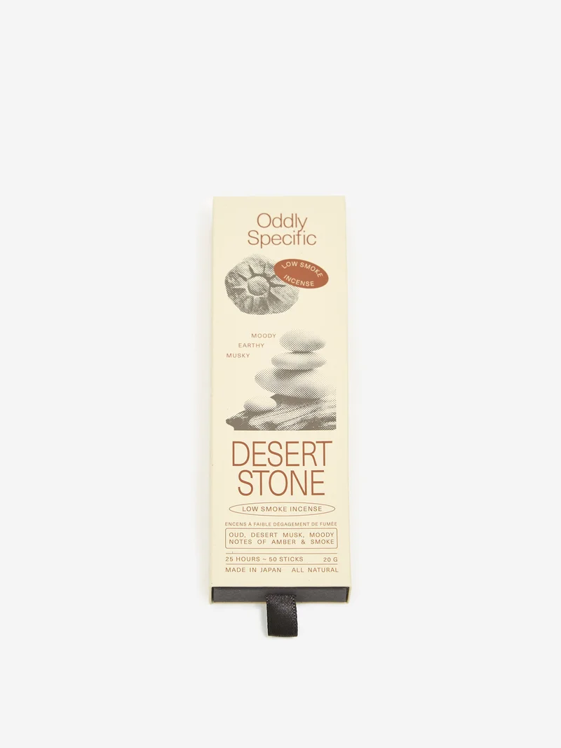 Image of Oddly Specific Low Smoke Japanese Incense - Desert Stone