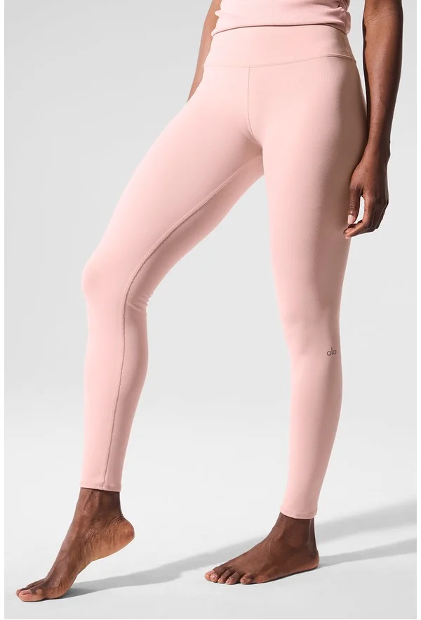 7/8 High-Waist Airbrush Legging - Pink Quartz - Pink Quartz / L / 7/8 24.5"