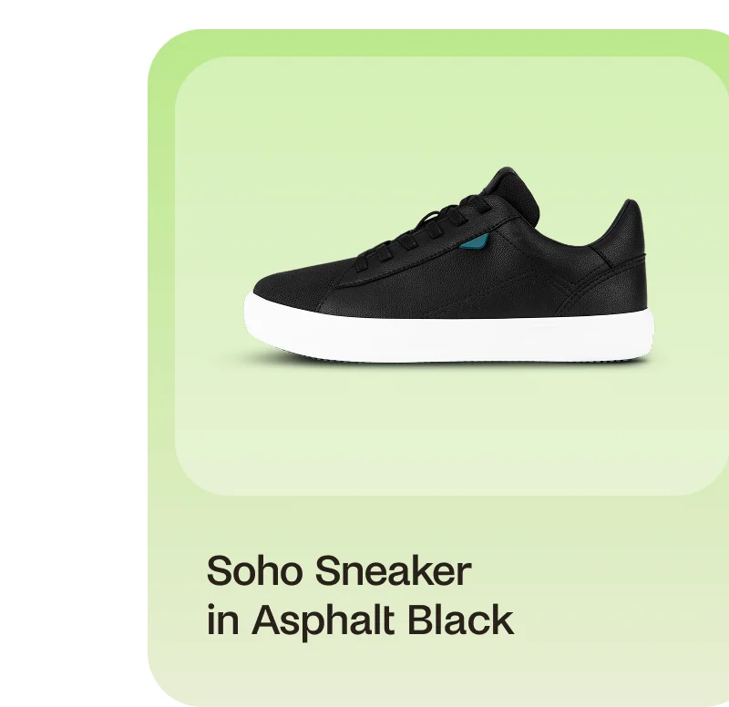 Soho Sneaker in Asphalt Black