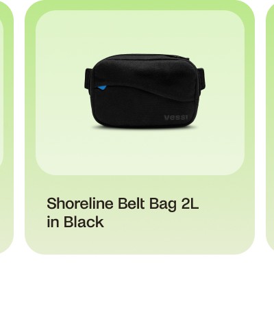 Shoreline Belt Bag 2L in Black