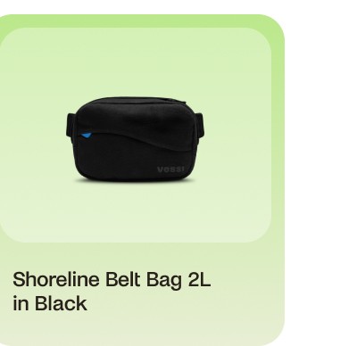 Shoreline Belt Bag 2L in Black
